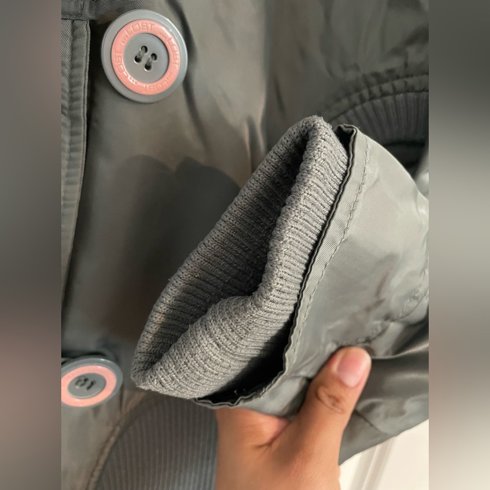 Zip up Button up Hooded Jacket - Picture 6 of 12